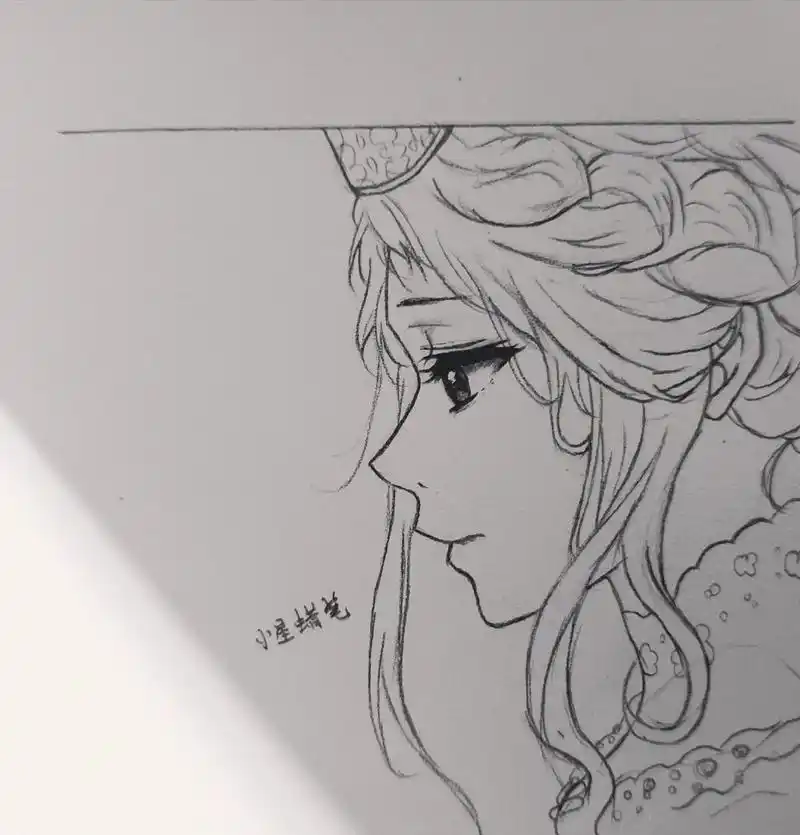 动漫临摹 #过程图#薇尔莉特 - 抖音