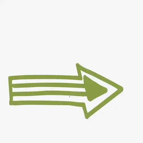 可爱箭头指向简笔画