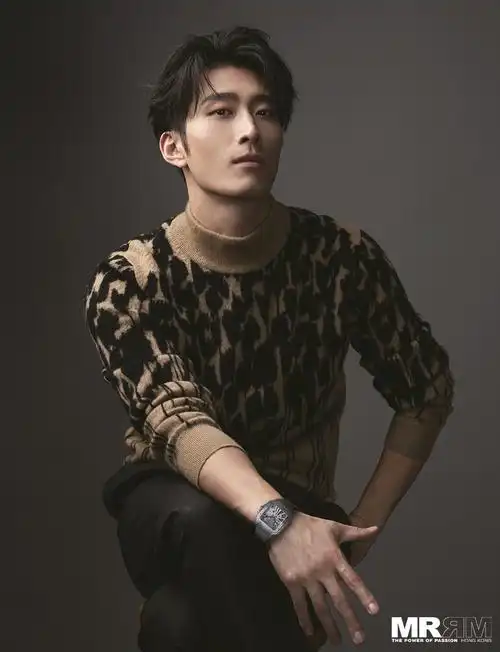 窦骁杂志封面大片来袭摩登下的贵气绸缎长风衣神秘与优雅交织