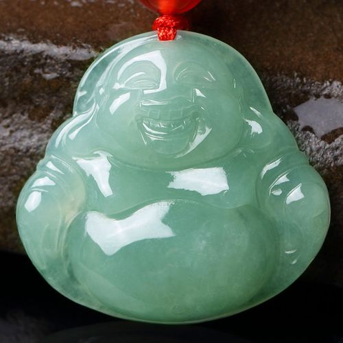 玉石吊坠玉佛吊坠冰糯种翡翠佛公玉坠男女同款玉项链