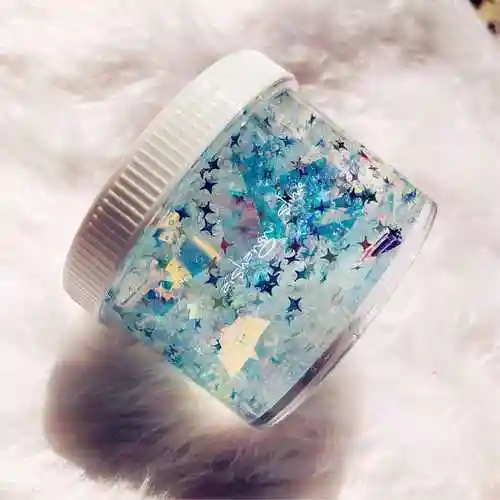 热销史莱姆成品 少女_爱尚泥史莱姆梦幻流星糖纸星空泥少女心爆棚起泡