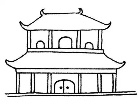 简笔画古代建筑怎么画看完这里你应该就会了