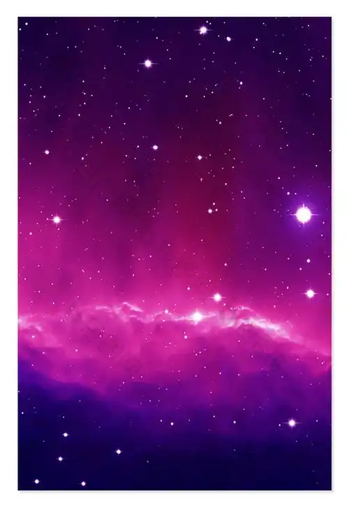 梦幻粉紫星空图片