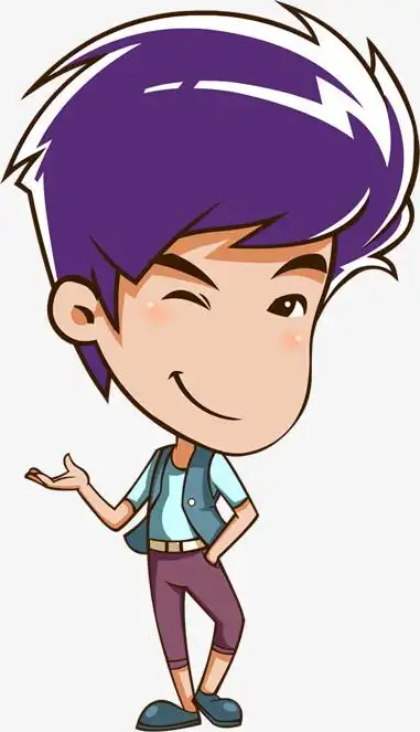 人物形象卡通人物学生学习搞笑卡通人物扁平化卡通人物可爱卡通人物