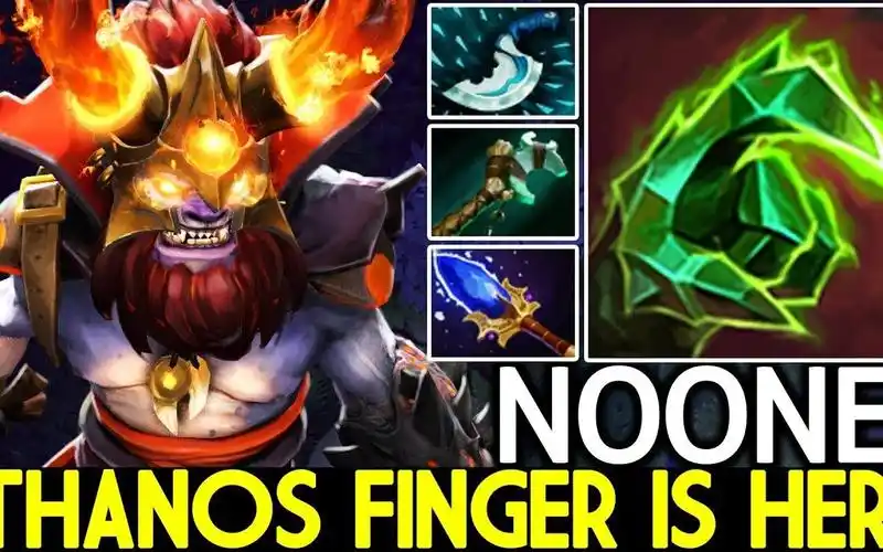 【dota2】noone [人头都是我的] 跳刀推推神杖 16杀的莱恩 by dota2