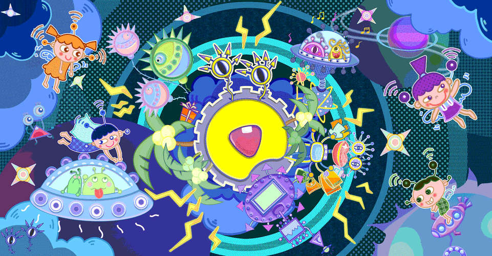 西瓜视频之超萌机器人游太空