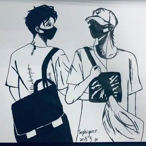 肖战王一博简笔画