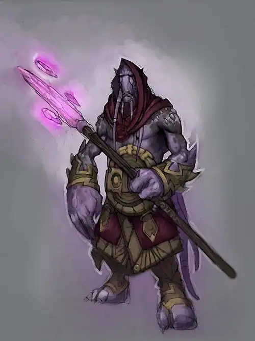 《魔兽世界:燃烧的远征》破碎者先知原画:破碎者先知,在失去圣光庇 护