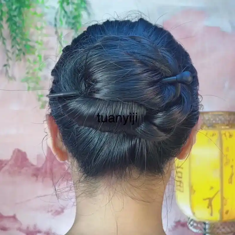 6.17#盘发 #长发 #发髻.2023.6.17 - 抖音