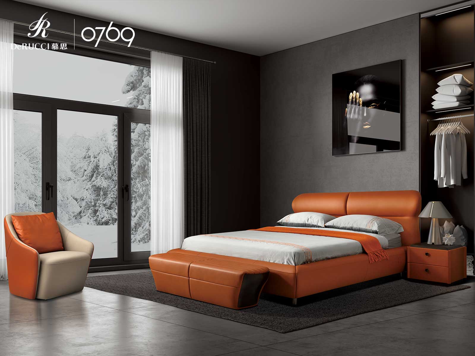 慕思·0769尊贵皮床