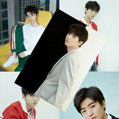 最新版tfboys王俊凯易烊千玺王源应援包写真集明信片盒装海报包邮