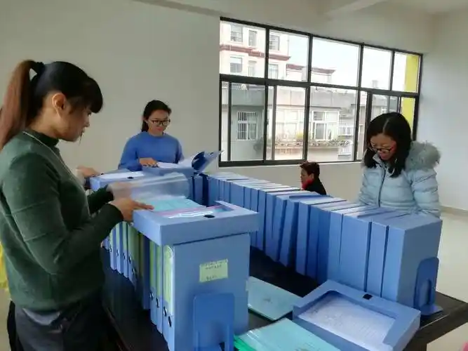 二园区开展档案资料规范整理现场学习活动