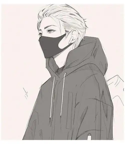 【素材】帅哥头像线稿,一个比一个帅_艺学绘