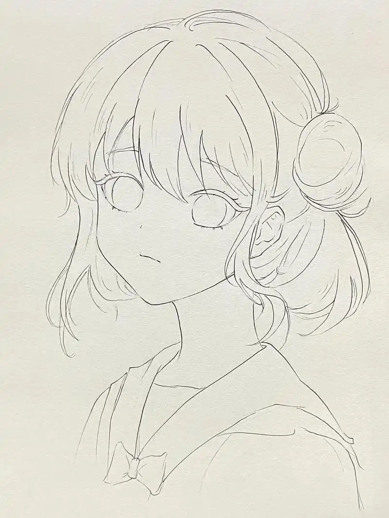 挑战14天画50张第5天#手绘动漫人物 #二次元 #动漫 # - 抖音