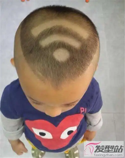两边铲刻痕儿童发型 从小打造潮流酷萌娃--sms580