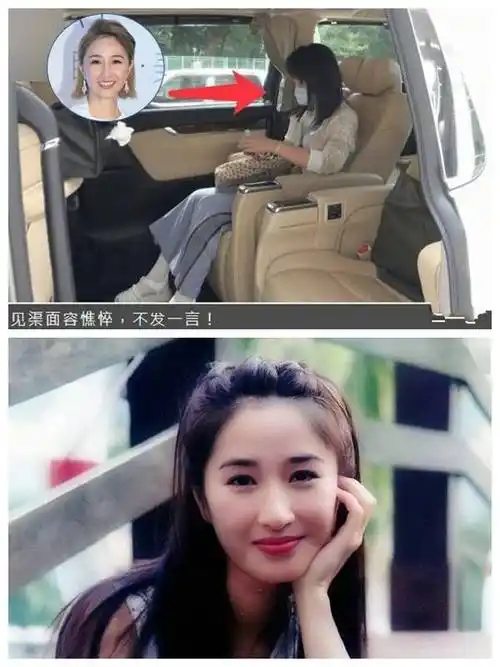 张家辉小舅子去世后关咏荷穿白色外套搭配蓝色长裙首次出镜