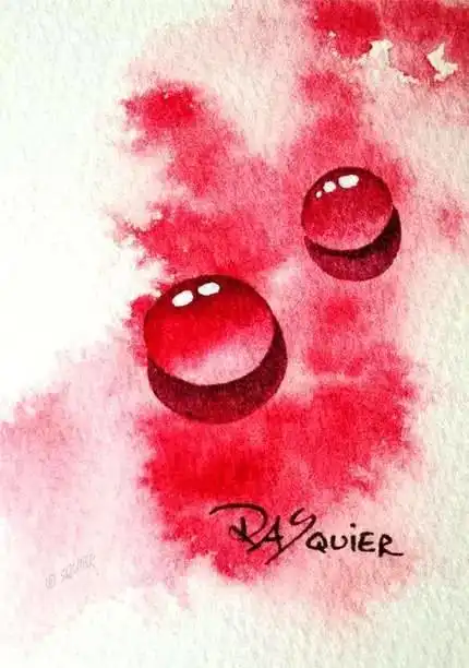 「绘画教程」教你用水彩画个晶莹剔透的小水滴,还挺逼真的哦