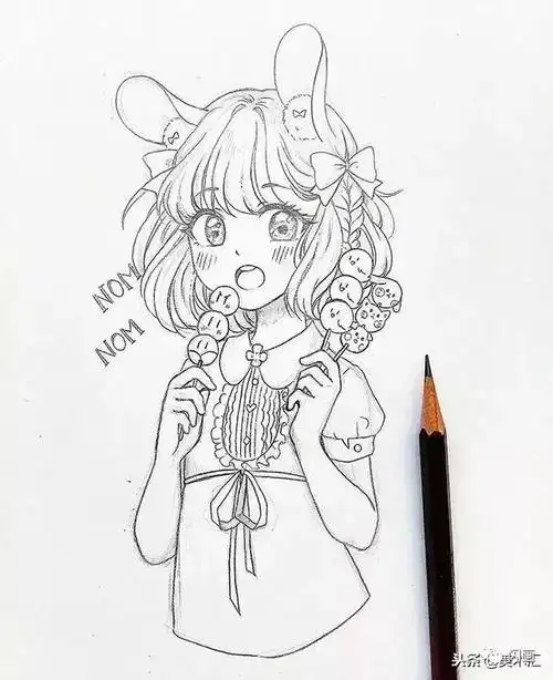 动漫素材| 线条感十足的动漫人物绘画_艺琪美术_零二七艺考