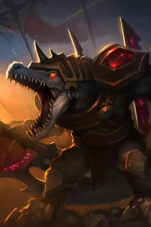 英雄联盟沙漠屠夫雷克顿鳄鱼符文战神皮肤13