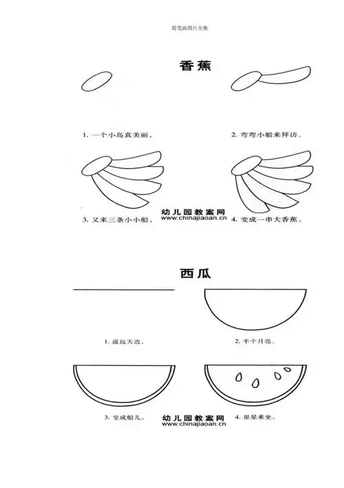 儿童画画入门之简笔画