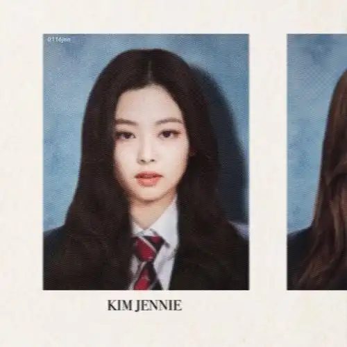 jennie 暗黑系证件照_腾讯新闻