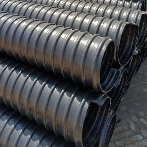 钢带pehdpe增强聚乙烯螺旋波纹排污sn8大口径upvc管