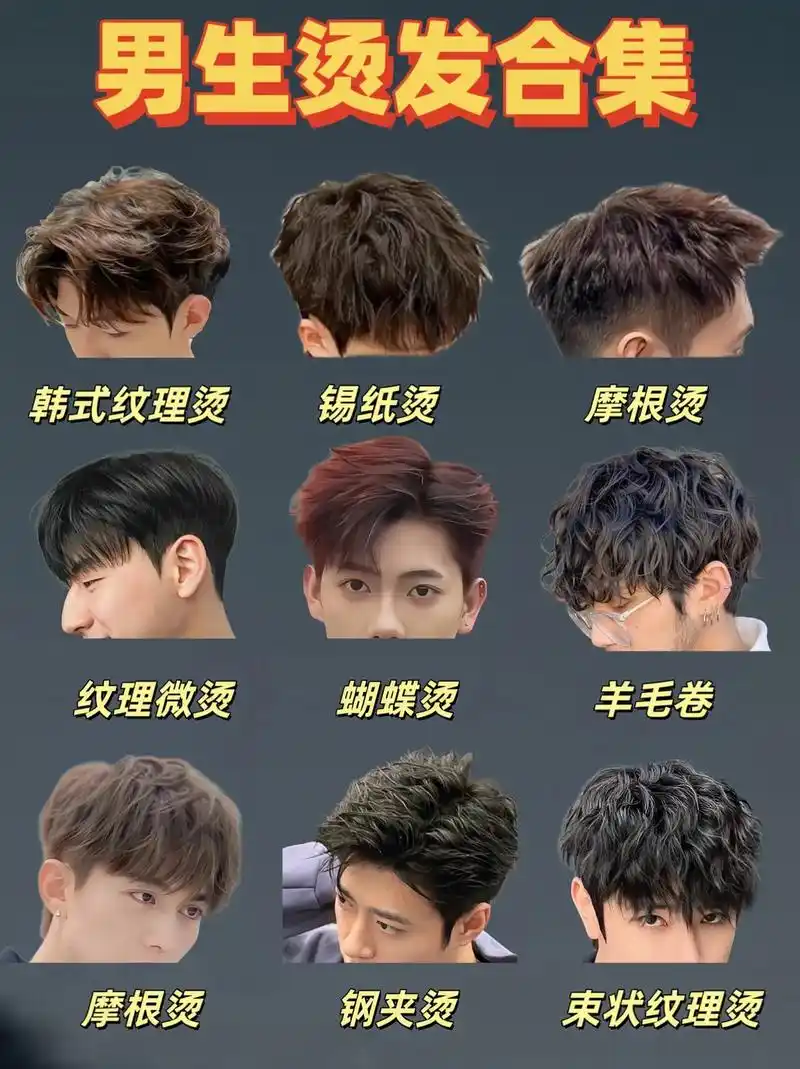 男生发型 #男生烫发发型推荐 #2024