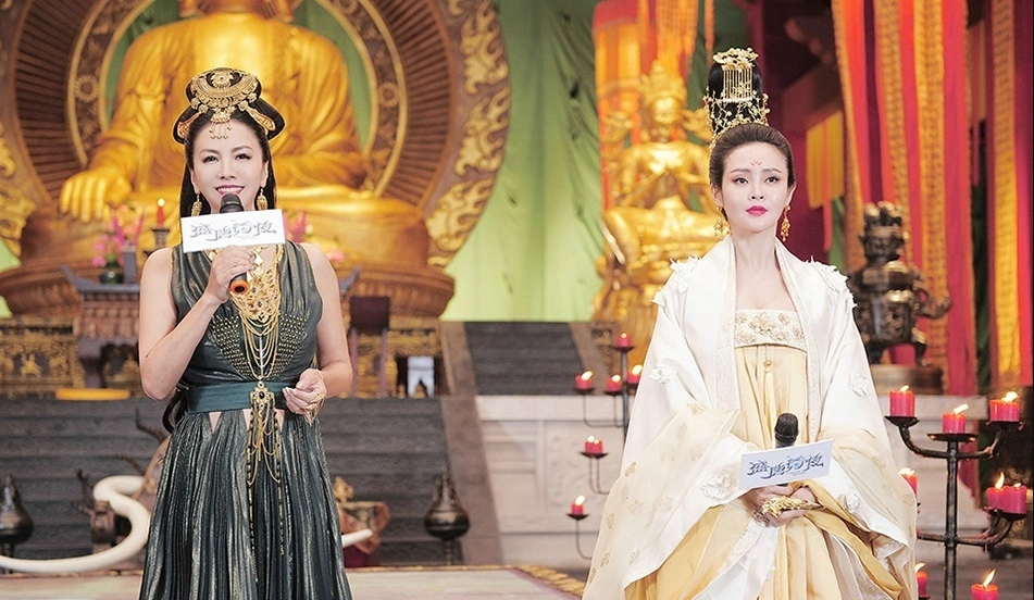 《盛唐幻夜》花絮照,拓月王妃武则天同框,叶远安穆乐深情对视!