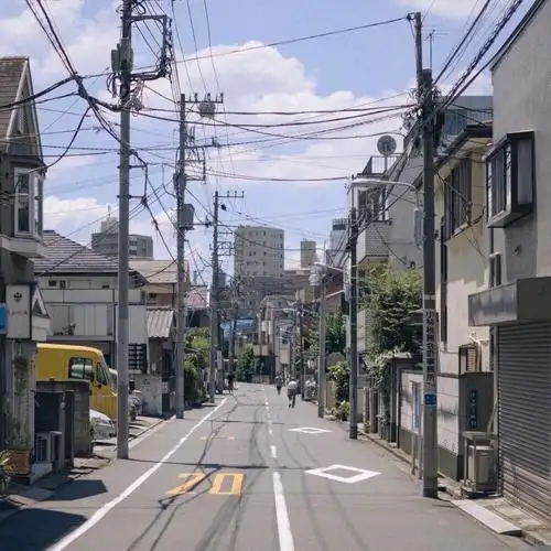 日本东京的安静街道