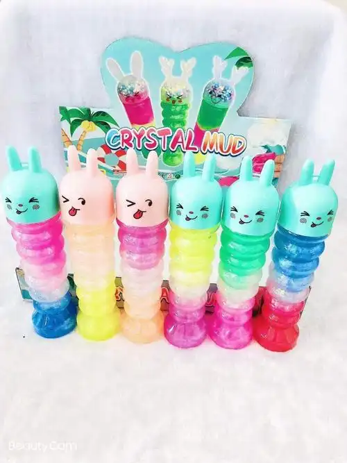 新奇玩具地摊儿童玩具休闲玩具彩泥水晶泥橡皮泥史莱姆起泡胶减压