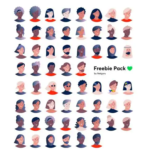 59个矢量头像 .ai .svg .sketch .png素材下载 - 豆皮儿ui