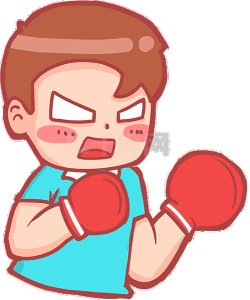 拳击打架打人揍人生气表情包