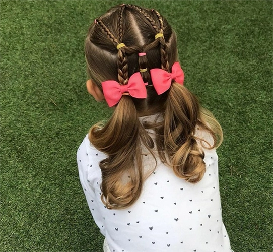 3-10岁小女孩编发 精美入门款双马尾_儿童发型 - 美发站