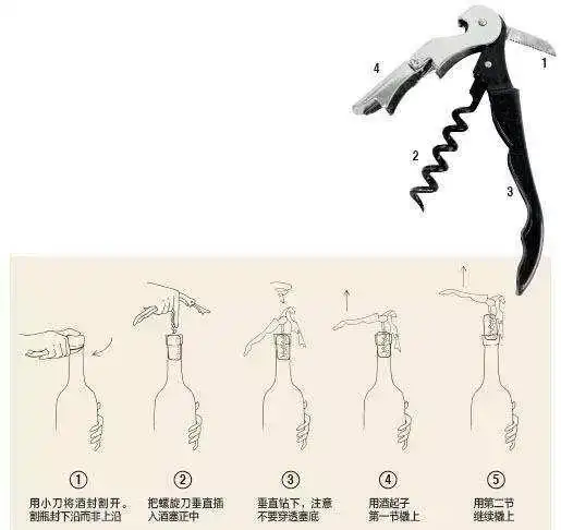 支撑杠杆分节,提拉把手舒适,而且较之其他开瓶器更为优雅和易于携带