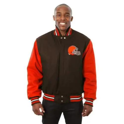 nfl男夹克外套羊毛长袖棒球服拼接宽松舒适休闲美国直邮2477689