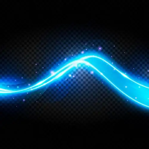 s形蓝色绚丽动感光线光带效果图片免抠矢量图素材