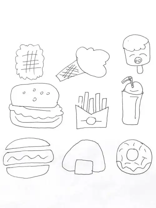 美食简笔画