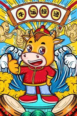 手抄报怎么画(简单的牛年2021图画)素材分享|超全的牛年主题画素材