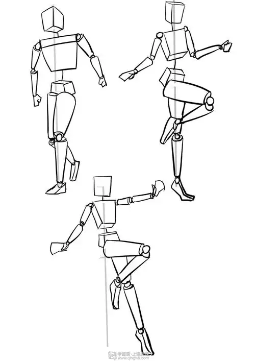 作业:怎么学ps电脑数位板绘画之人体体块的画法与训练技巧 - 小疯子