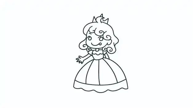 长发公主的简单画法