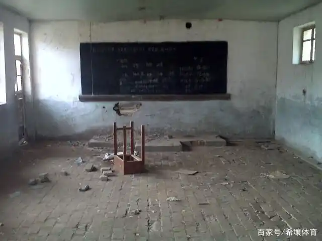 空,破烂,二十年前上课的教室.2011年拍摄