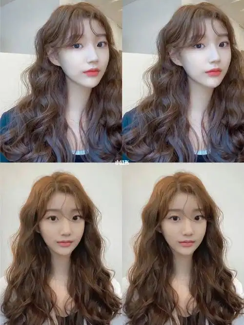 中长发烫发蓬松烫蛋卷头法式烫发秋冬发