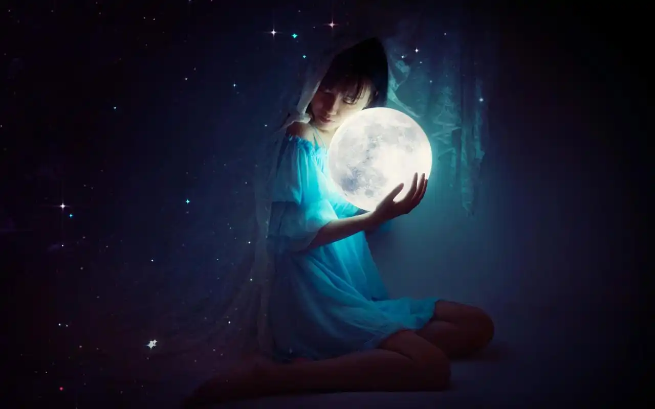 唯美清纯少女梦幻闺房写真高清电脑壁纸下载