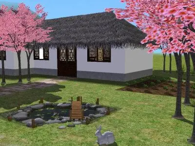 古代房屋 古代背景 古代场景 古风 竹屋 木屋 室内 风景 农家小院