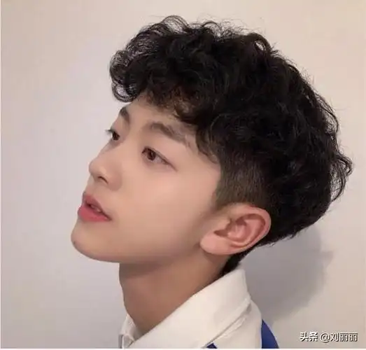 男长中分八字刘海图片