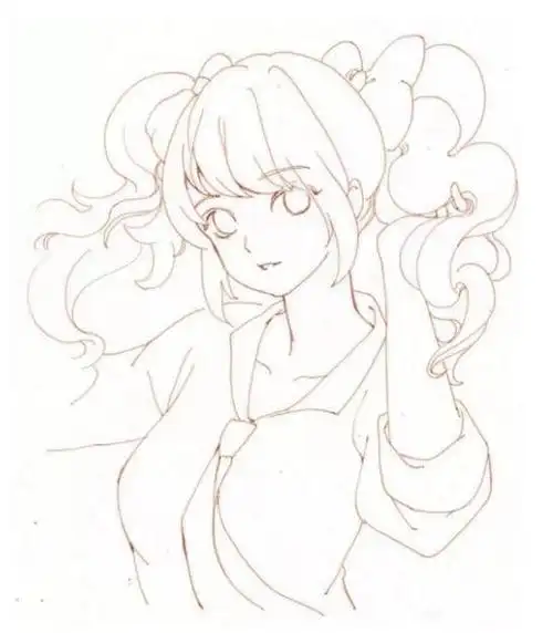 「推荐」3分钟教你画一个动漫美少女,绘画小白也能快速学会