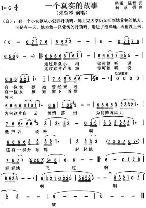 一个真实的故事(朱哲琴演唱歌曲)_百科