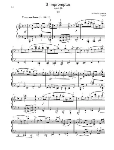 爵士即兴曲 op.66 no.3钢琴谱-c调-虫虫钢琴