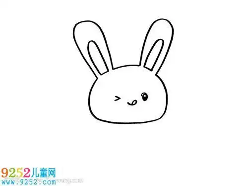 小兔子简笔画简单