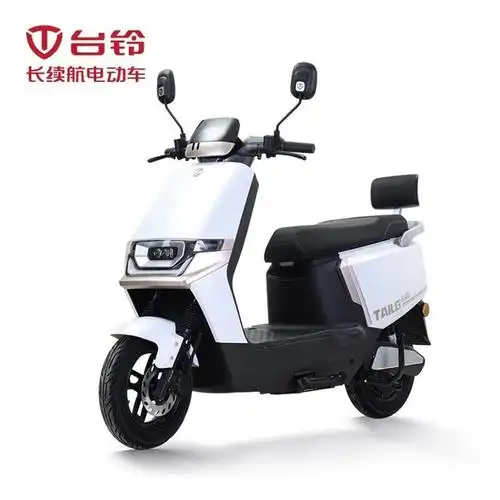 摩托车72v20ah铅酸长续航电摩代步电瓶车 极地白京东台铃电动车优派3